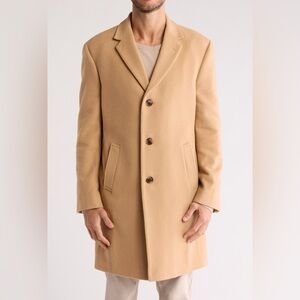 Nautica Men's Camel Trench Coat